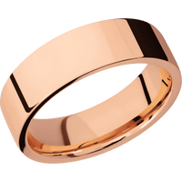14K Rose Gold + Polish Finish