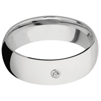 18K White Gold + Polish Finish