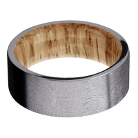 Tantalum + Distressed Finish + Natural Oak