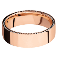 14K Rose Gold + Polish Finish