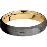 Tantalum Noir + Treebarkh , Satin Finish + 10K Yellow Gold