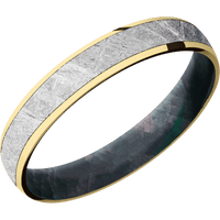 10K Yellow Gold + Polish Finish + Black Mother of Pearl