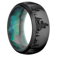 Zirconium + Satin , Satin Finish + Black Mother of Pearl