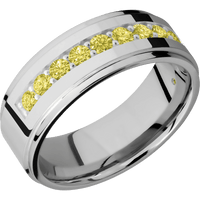18K White Gold + Polish , Polish Finish