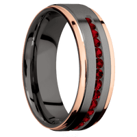 Tantalum Noir + Bead , Polish Finish