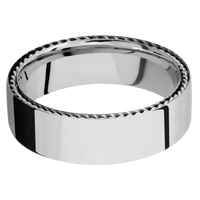 14K White Gold + Polish Finish
