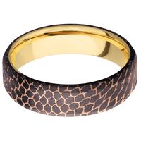 Superconductor Noir + Beadetched , Beadetched Finish + 18K Yellow Gold