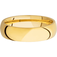 14K Yellow Gold + Polish Finish