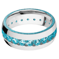 18K White Gold + Polish Finish