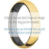 18K Yellow Gold + Polish Finish + Zirconium