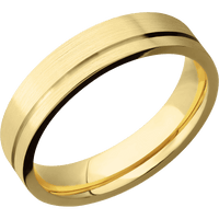 10K Yellow Gold + Satin , Satin Finish