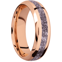 14K Rose Gold + Polish , Polish Finish