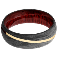 Forged Carbon Fiber + None Finish + Blood Wood