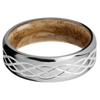 Titanium + Satin , Polish Finish + Whiskey Barrel