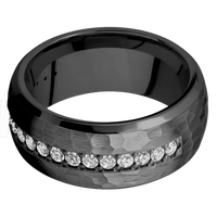 Zirconium + Hammer , Polish Finish
