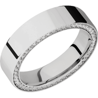 14K White Gold + Polish Finish