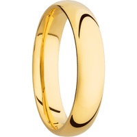 14K Yellow Gold + Polish Finish