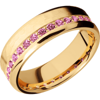 14K Yellow Gold + Hammer , Polish Finish