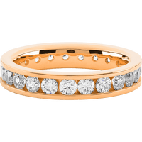 18K Rose Gold band with 23 Round Lab Grown Diamond having TCW-1.61