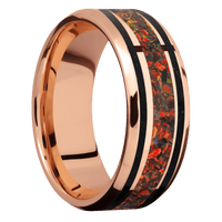 14K Rose Gold + Polish , Polish Finish