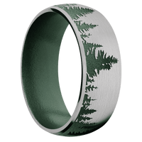 Titanium + Satin Finish + Eastern Green