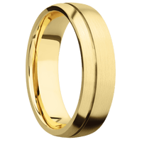 10K Yellow Gold + Satin , Satin Finish
