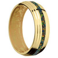 18K Yellow Gold + Polish , Polish Finish + Gold