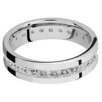 18K White Gold + Polish Finish