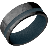 Zirconium + Hammer , Hammer Finish + Blue Titanium