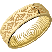 18K Yellow Gold + Polish Finish