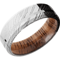 Damascus + Polish Finish + Koa