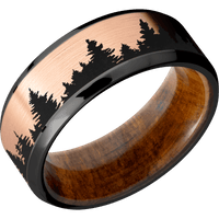 Zirconium + Polish , Polish Finish + Desert Iron Wood