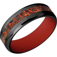 Zirconium + Satin , Polish Finish + Red Apple