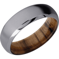Tantalum + Bead , Polish Finish + Teak