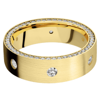 10K Yellow Gold + Satin Finish