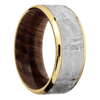 14K Yellow Gold + Polish , Polish Finish + Sequoia