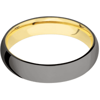 Tantalum Noir + Polish Finish + 22K Yellow Gold