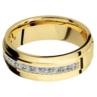 14K Yellow Gold + Polish , Polish Finish