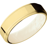 14K Yellow Gold + Polish , Bead Finish + Freshwater Mother of Pearl