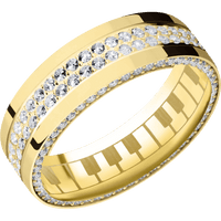 14K Yellow Gold + Polish Finish