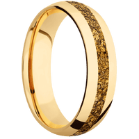 14K Yellow Gold + Polish Finish