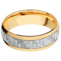 10K Yellow Gold + Satin Finish