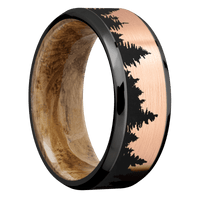 Zirconium + Polish , Polish Finish + Whiskey Barrel