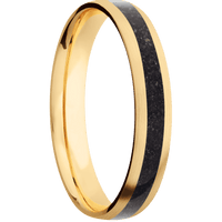 14K Yellow Gold + Satin Finish