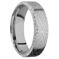 10K White Gold + Anglestone , Polish Finish
