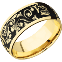 18K Yellow Gold + Polish Finish