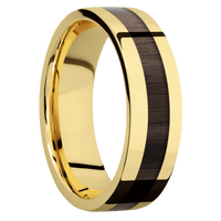14K Yellow Gold + Polish Finish