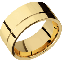 22K Yellow Gold + Polish , Polish Finish