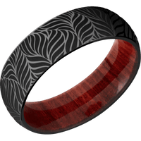 Zirconium + Polish Finish + Red Heart