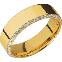 18K Yellow Gold + Polish , Polish Finish